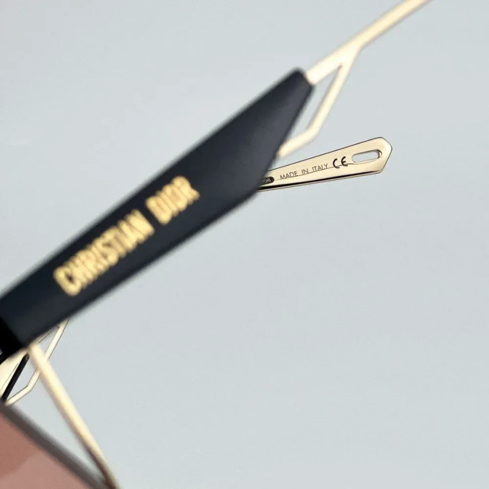 NEW Dior ARCHIDIOR S1U  B0E0 Gold Pink Women Oversized Square Sunglasses